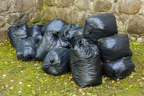 Safety-focused rubbish removal team assessing a property in Putney