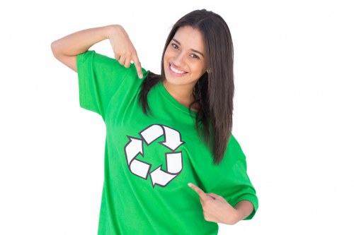 Discarded household rubbish prepared for lawful collection